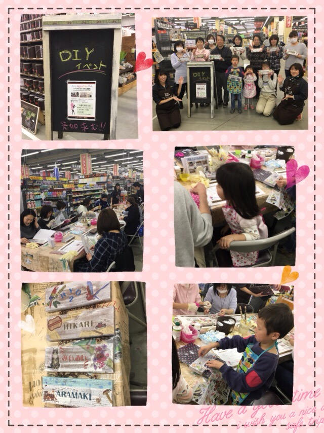 スーパービバホーム 春日部店さんにてワークショップを開催しました Japan Ladies Paint Club