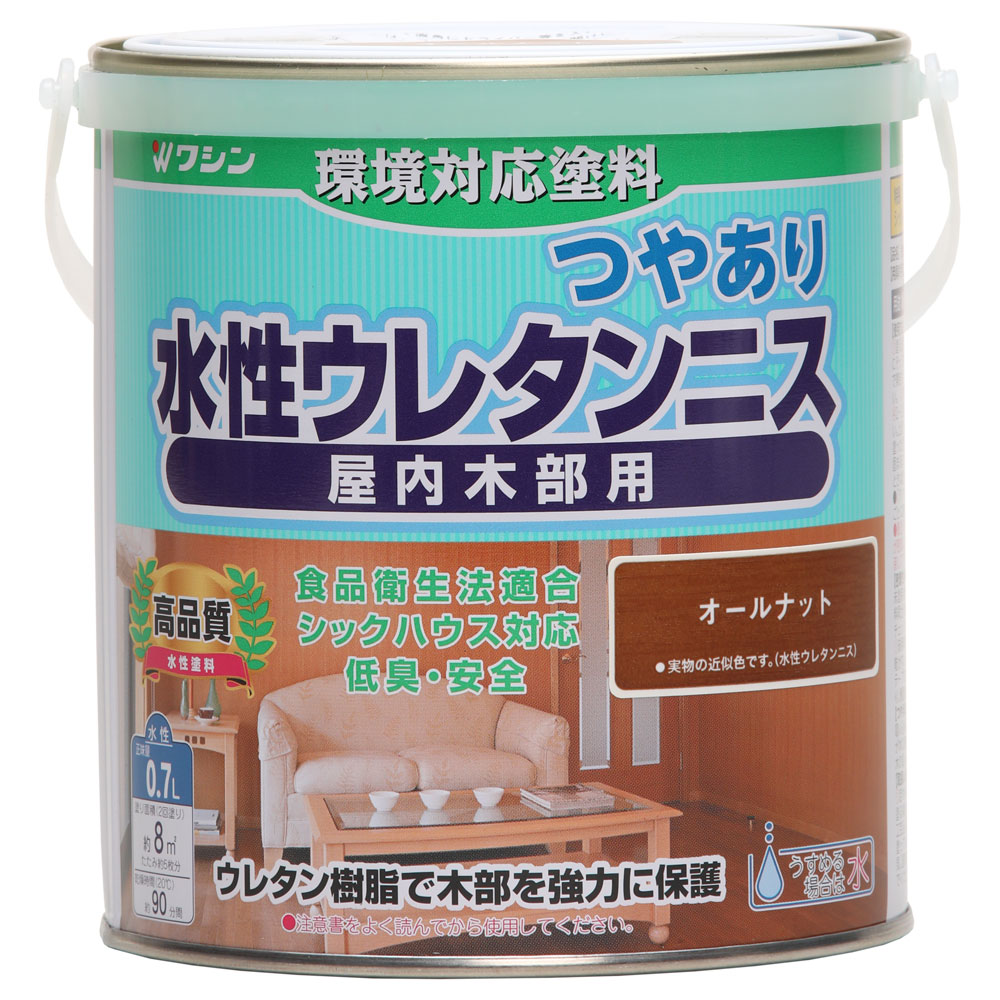 水性ウレタンニス 0.7L オールナット